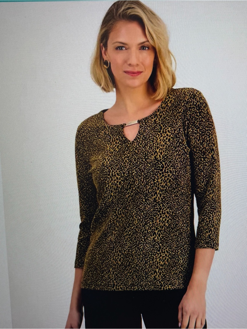 Dressy JM Collection Shiny Top